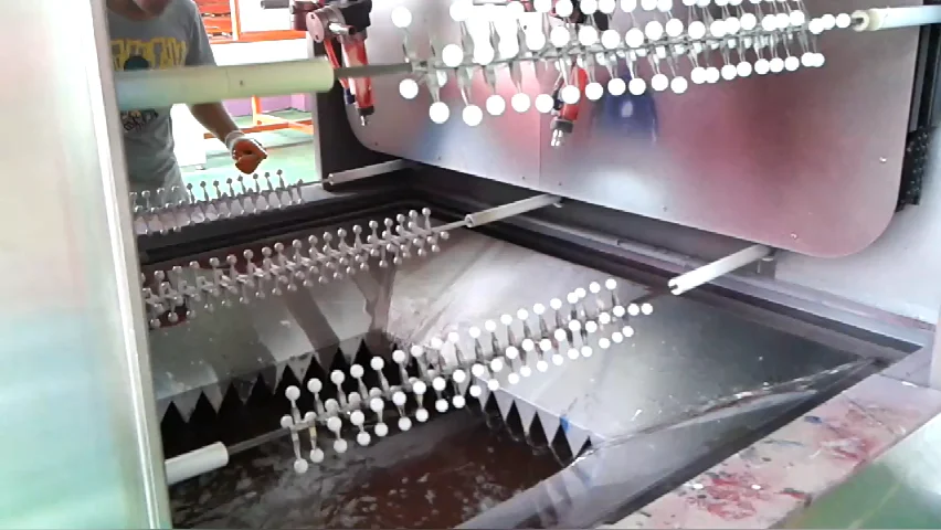 4-Axis All Automatic Electroplating Painting machinery for lampstand