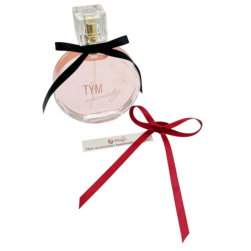 E-Magic High Quality Packing Bow Eco Friendly Small Bow With Elastic Rubber Band Perfume Bottle Ribbon Bow