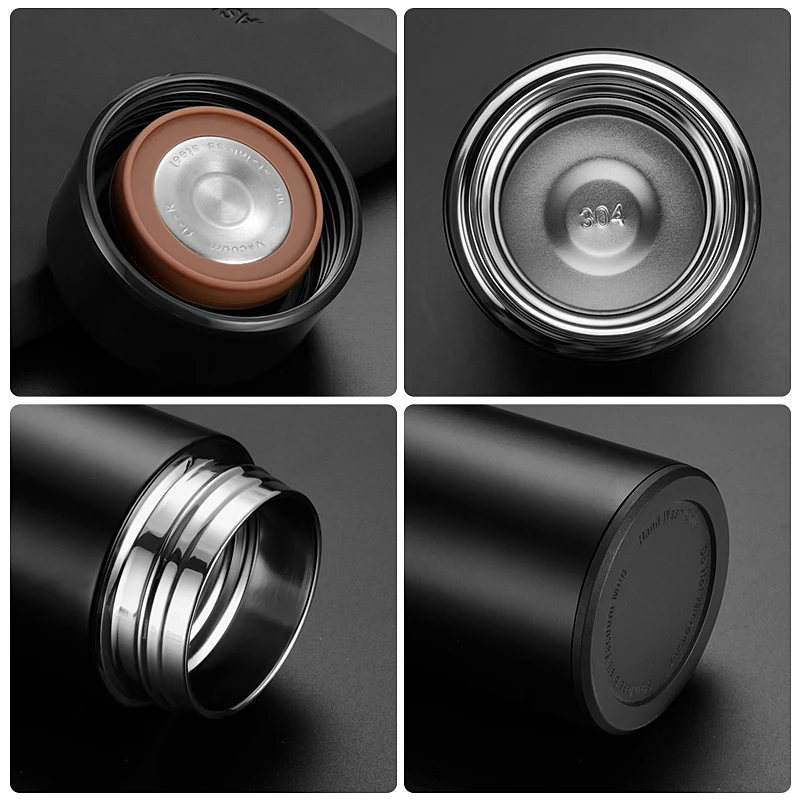 Оптовая продажа термоизоляционная чашка с логотипом под заказ металлическая многоразовая умная кружка электрическая бутылка