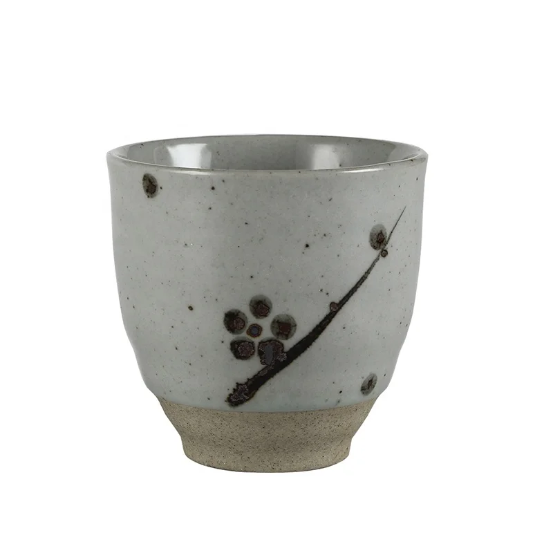 
Japanese Ceramic Hand-painted Retro Tea Cup Master Mug Family Large Japanese Single Mug Hotel Restaurant Water Cups 