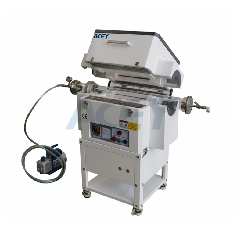 Lab Double Zone Cvd 1200c Dual Sintering Vertical Split Tube Furnace