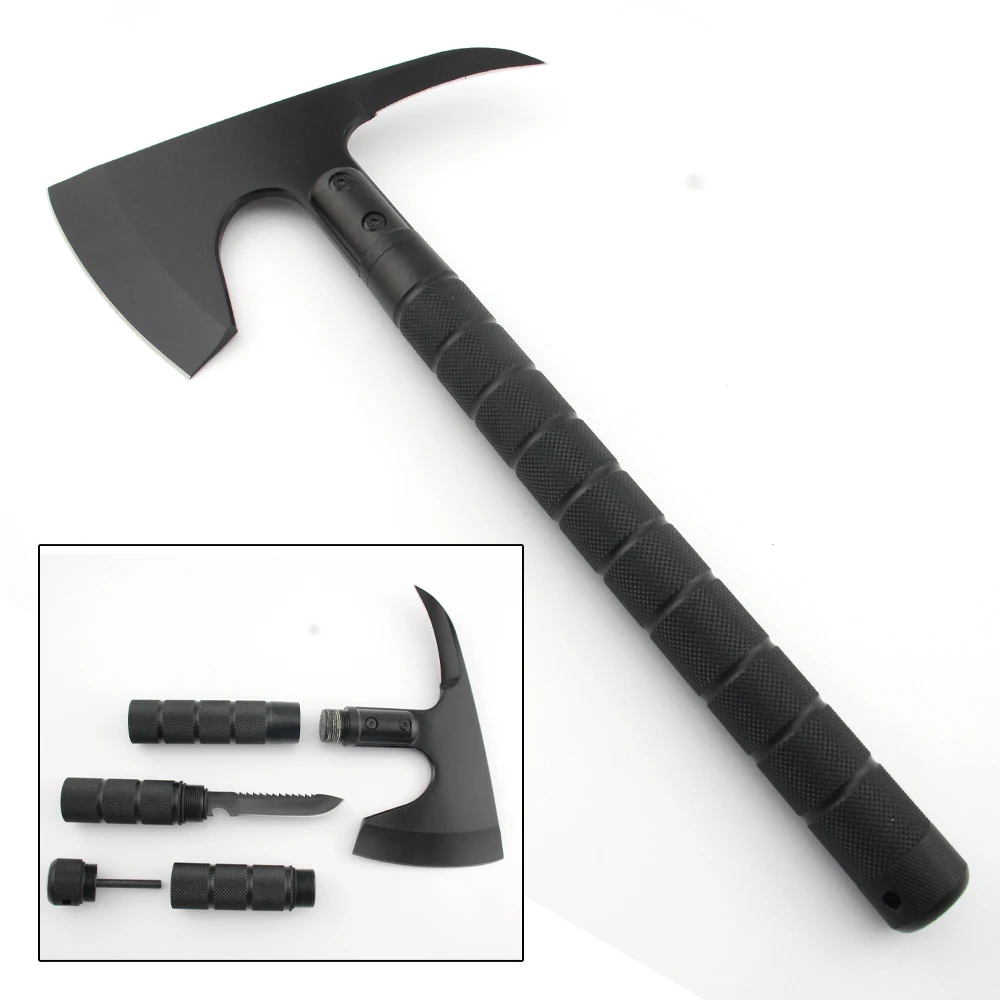 Тактический топор для кемпинга, Мультитул, топор, набор для выживания с компасом, Открывалкой, ножом