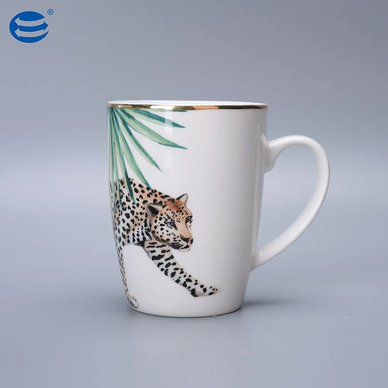 Excellent New bone china high quality Eco-Friendly Glazed Mug 4PCS MUGS