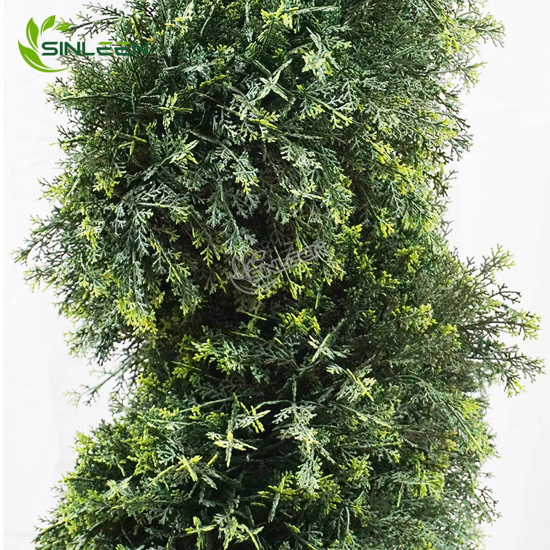 Hot seller Grass Plant Artificial Cypress Boxwood Spiral Topiary Tree