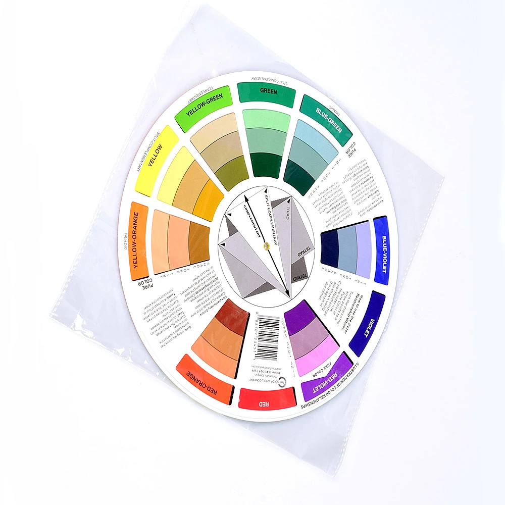 Ready To Ship 14cm/23cm Art Tattoo Ink Color Wheel Artist Makeup Color Wheel