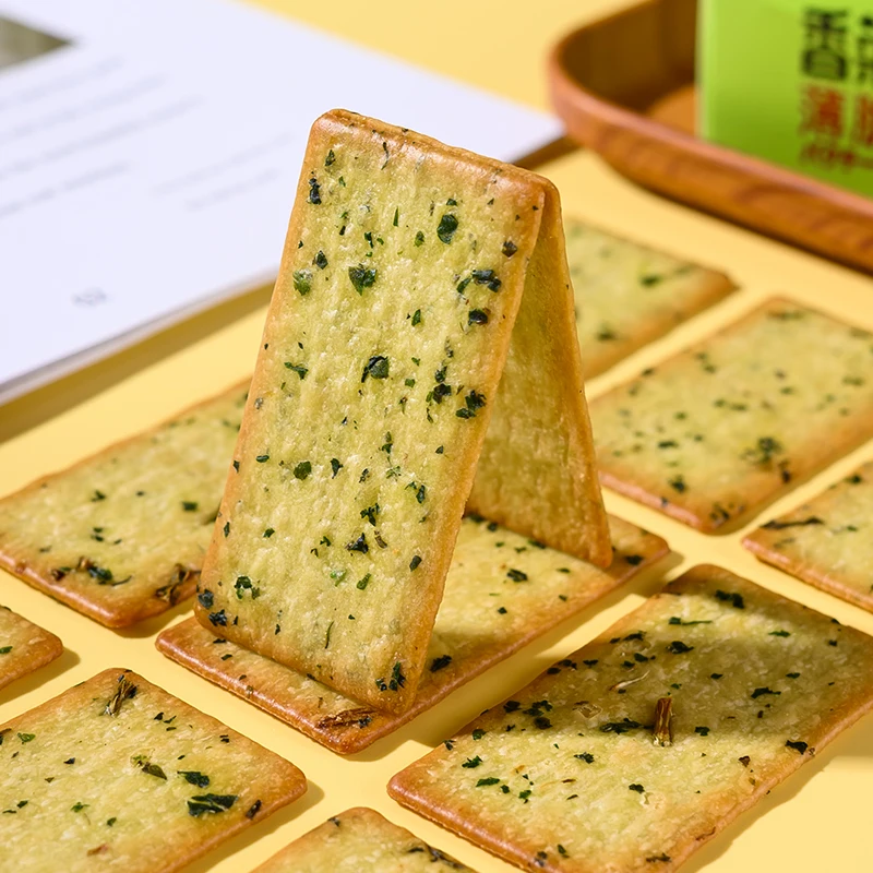 Coriander Beef Paste Crispy Biscuits Salted Beef Flavored Thin Crackers chinese snack[A9]