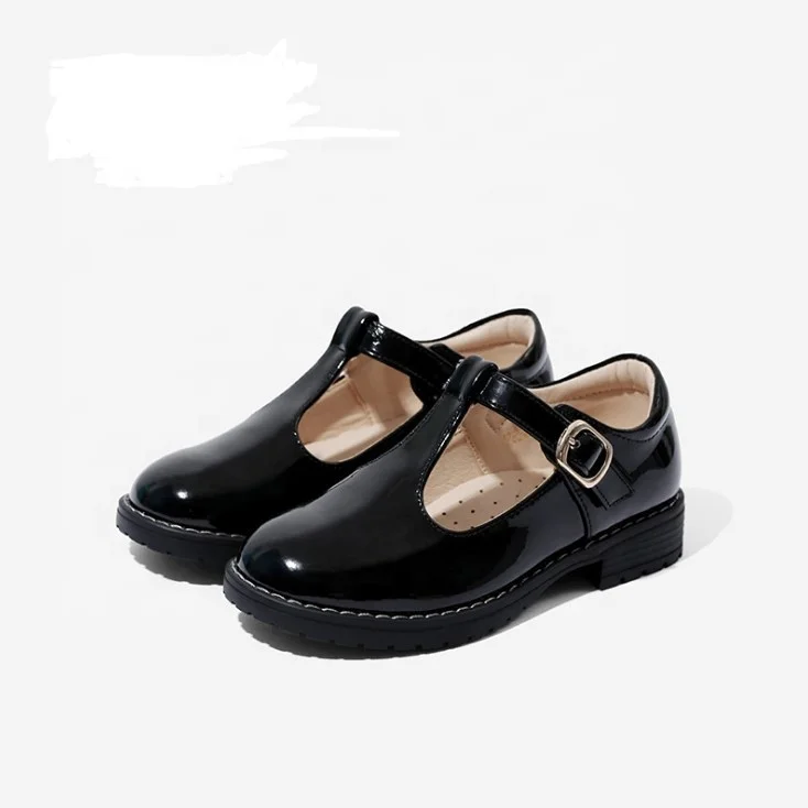 Spring new girls casual shoes stylish uniform kids dress shoes durable black school shoes for girls