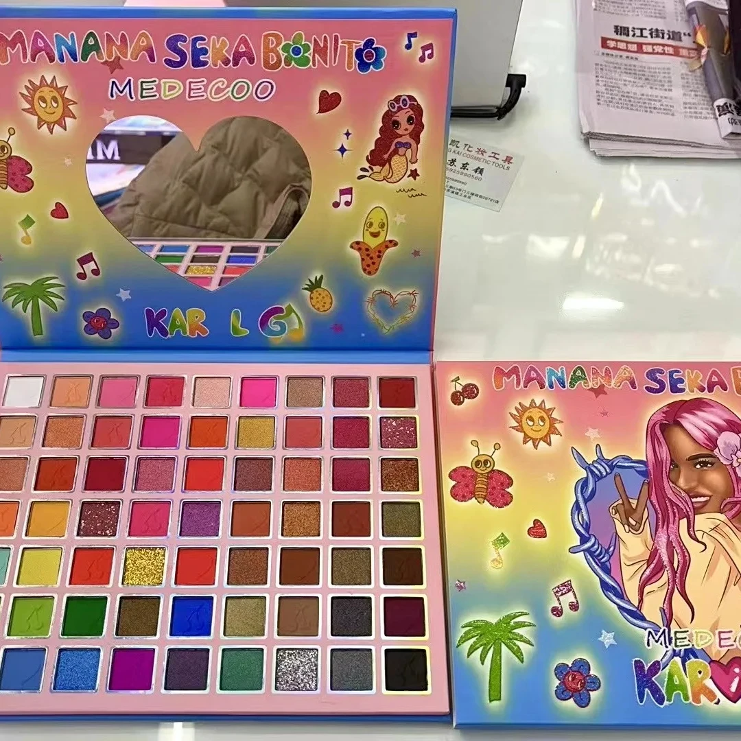 Factory wholesale 63 colors Eye shadow makeup palette Cartoon Harley Quinn cover Cosmetic product paleta de sombras para ojos