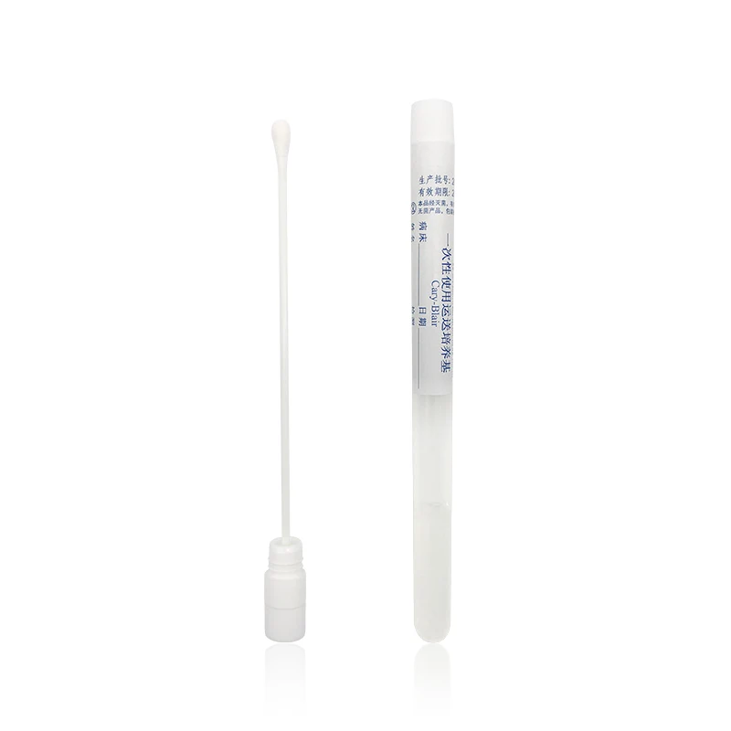 Medical Swab Sticks for Sampling Test vtm Cary-Blair Nose Oral Throat Oropharyngeal Anal Sterile Cotton Swab Swab Nasal