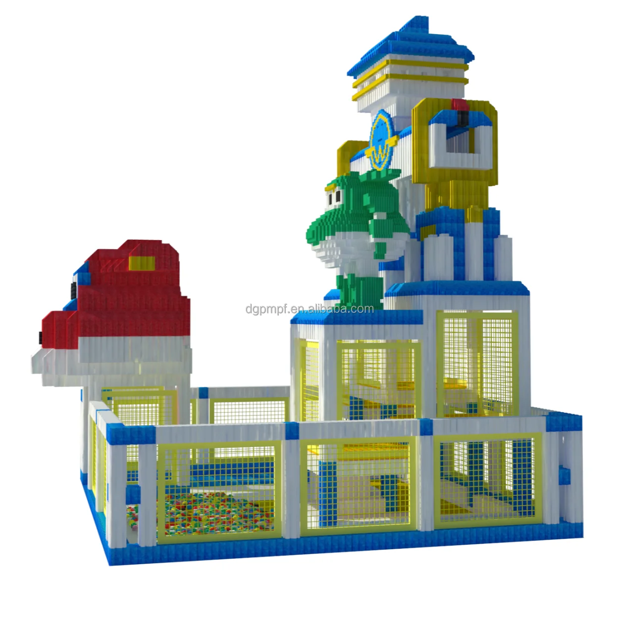 Coloful kids indoor playground EPP building block ball pool for indoor playground
