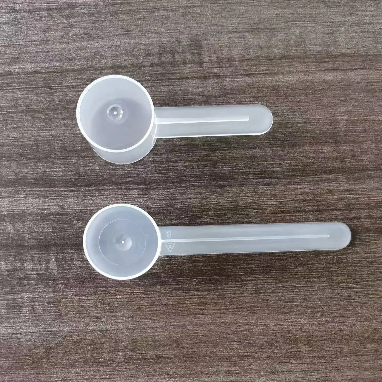 6g 12ml White Clear Plastic Measuring Spoon Scoop With Flat Bottom For Milk Powder Protein Powder Tea Salt Custom Logo