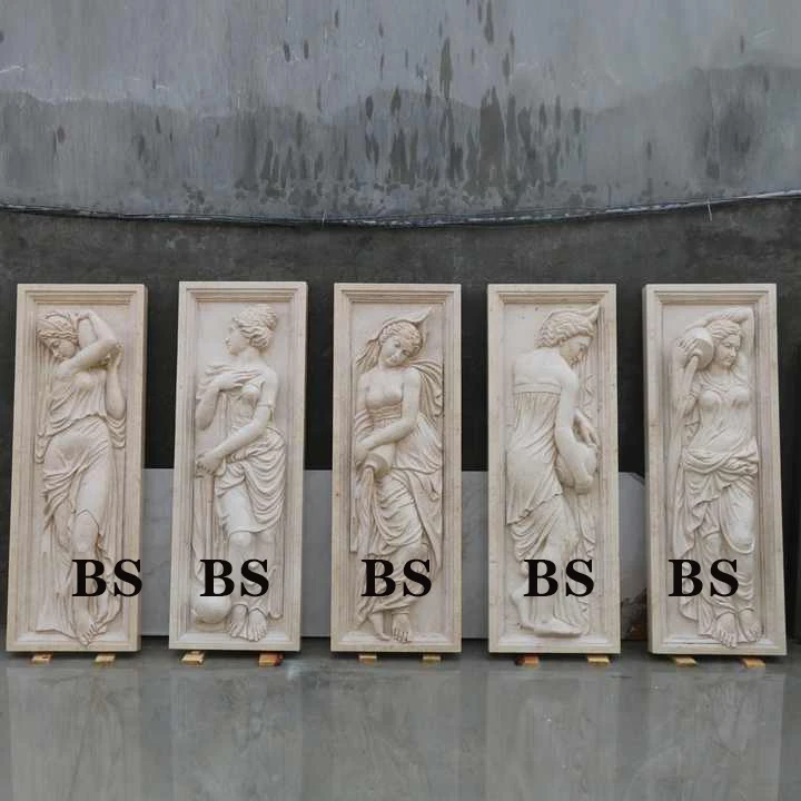 Indoor Decoration Marble Life Size Modern Naked Lady Statue Relief Wall Sculpture