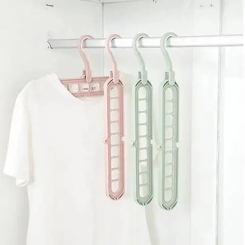 Wholesale Space Saving Space Saving Clothes Hangers  Multifunction Magic Pants Hanger for Dress Clothes