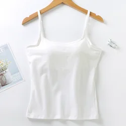 New Style Fashion Girl Top Crop Top Bra Long Vest Backless Camisole With Chest Pad Sexy Short Women Tank Tops for Party