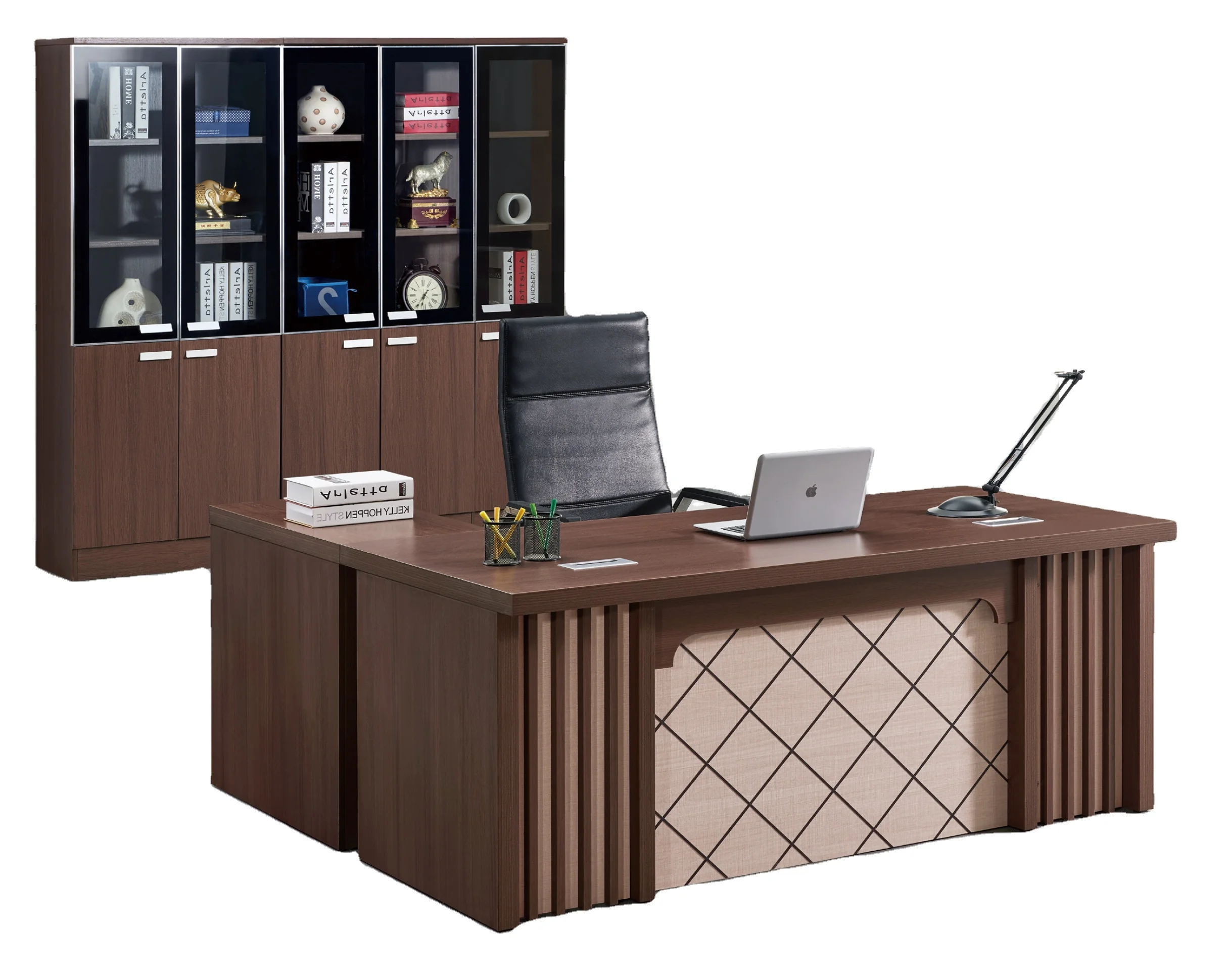 modern luxury L shaped ceo manager executive desk wooden office table for office furniture