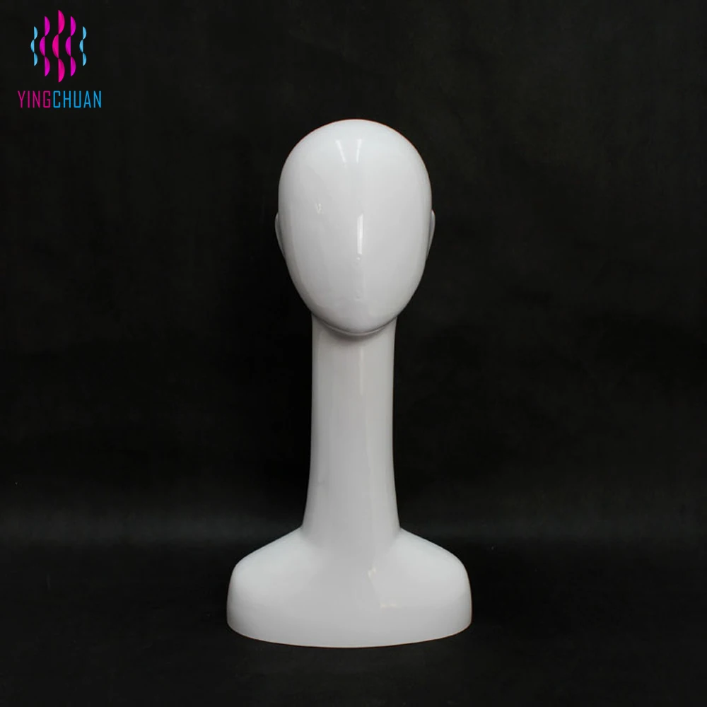 High quality clear transparent male mannequin head