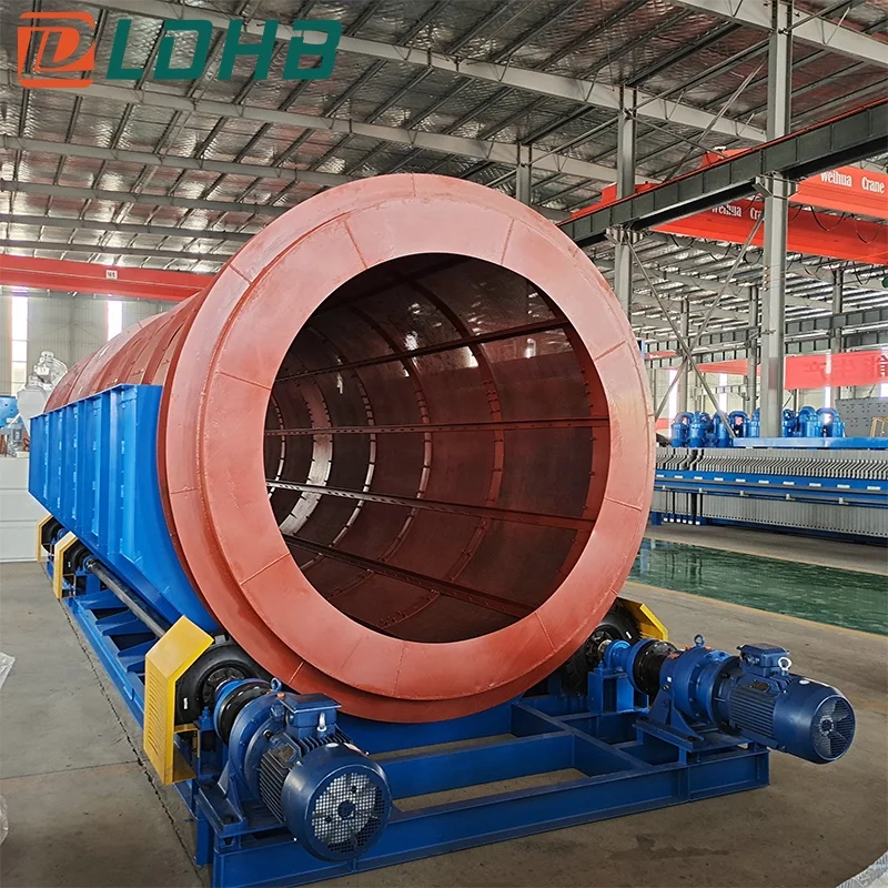 High efficiency mineral quarry separation rotary trommel screen design
