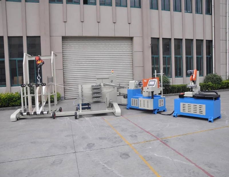 High speed two heads automatic spiral winding paper tube machine for paper product making