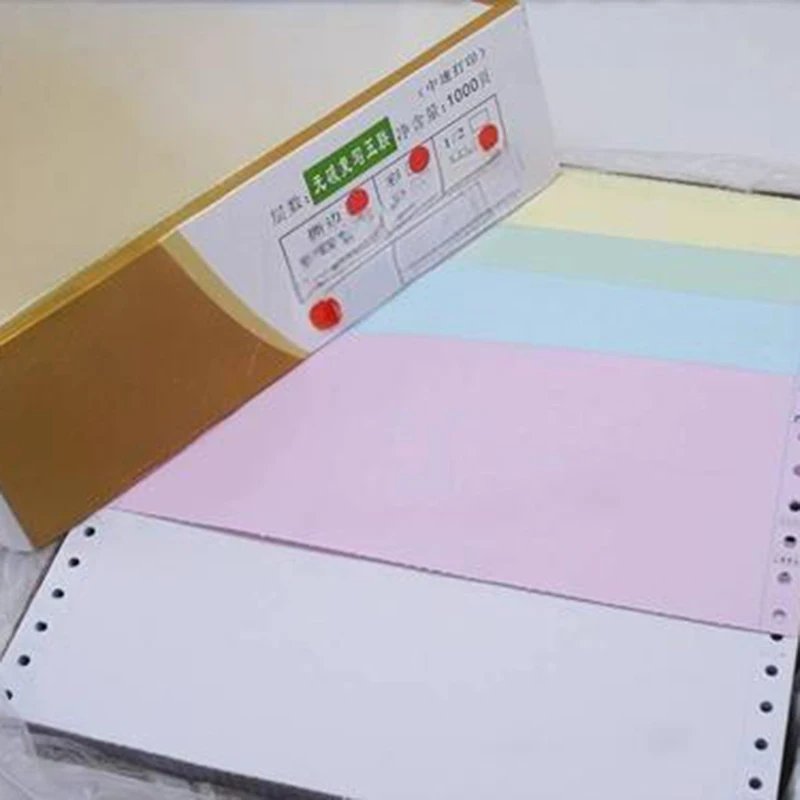 Multicolor Carbonless Computer Continuous Paper Carbonless Invoice Receipt Paper
