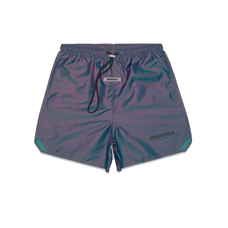 Factory straight hair Fear Of God Essentals laser reflective colorful nylon shorts