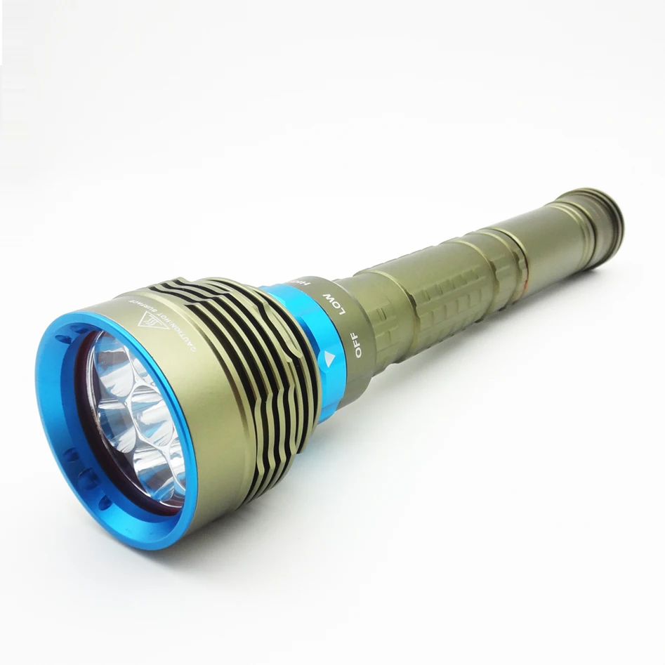 Severe Cold 14000 Lumen 7*XML T6 LED Diving Flashlight Torch Underwater 200M Waterproof LED Flash Light Lantern Torch