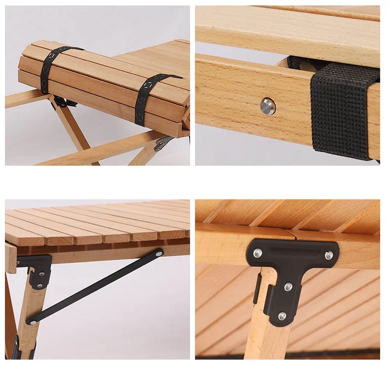 Lightweight Portable Outdoor Camping Folding Table Rolling Folding Table