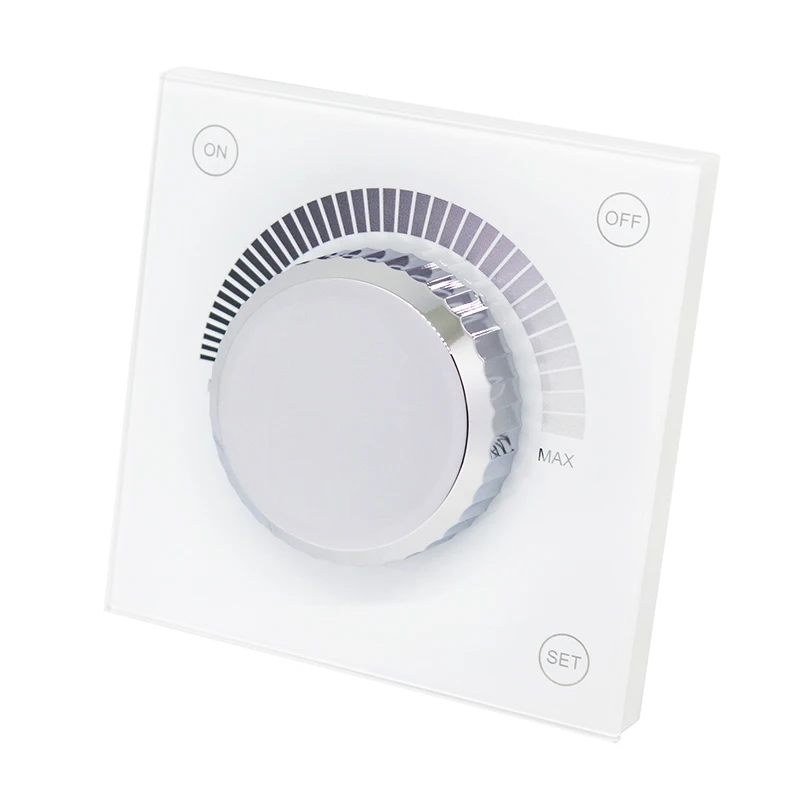 Triac Rotating Wireless RF Dimmer AC100V 240V Thin  Wall Switch For Dimmable Halogen Bulbs filiament Lamps  Led Driver