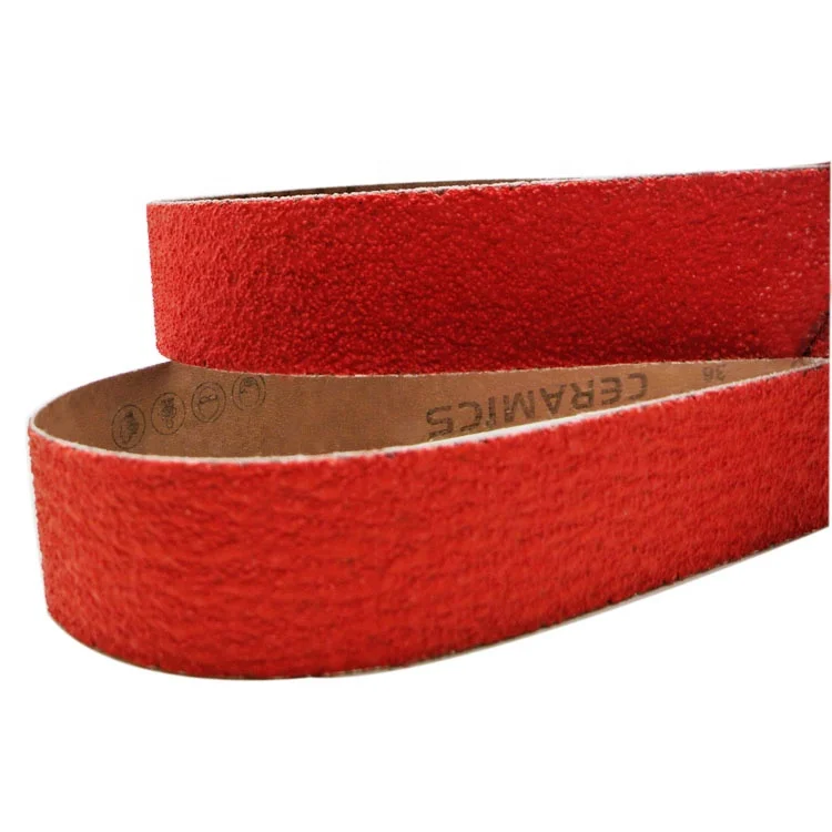 Sanding Belts Cloth Backing Abrasive DISC P80 Ceramic with Y- Weight Heavy Duty Polyester SATC 2 X 72 Inch SA480009 CN;SHG 80#