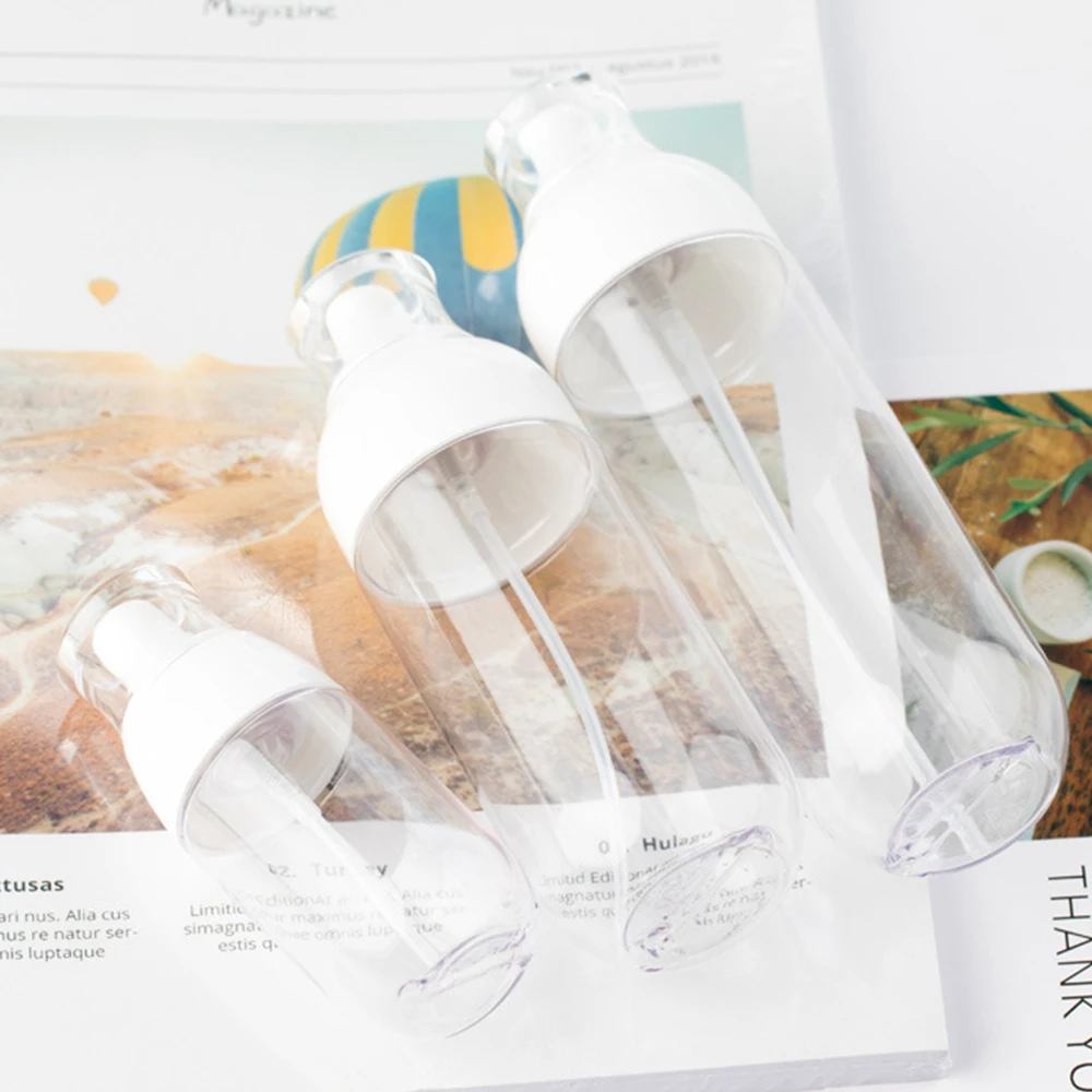 Round Shoulder Spray  Bottle 50ml 80ml 100ml 120ml PETG Plastic Cosmetic Spray Bottle Fine Mist Make Up Water Sprayer Bottle