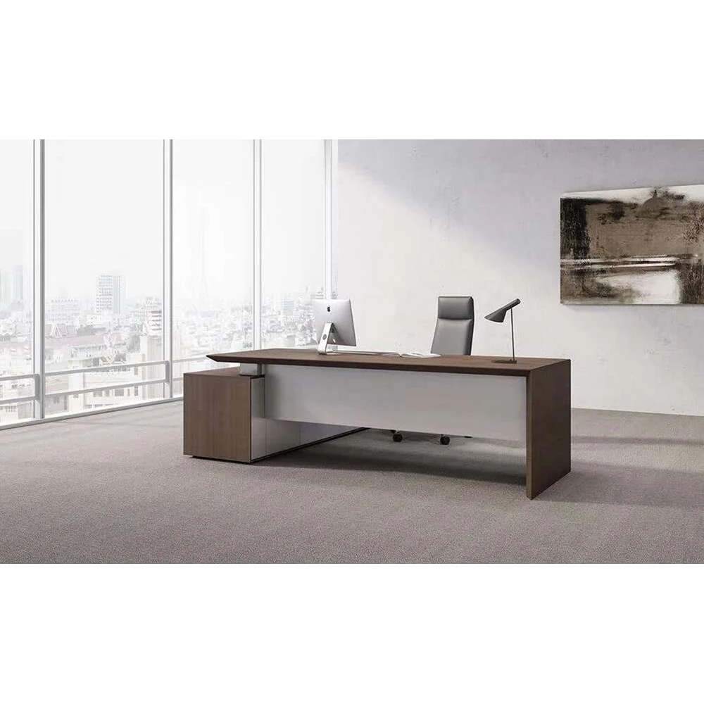 OEM high quality 1 piece modern luxury ceo wooden executive table office desk