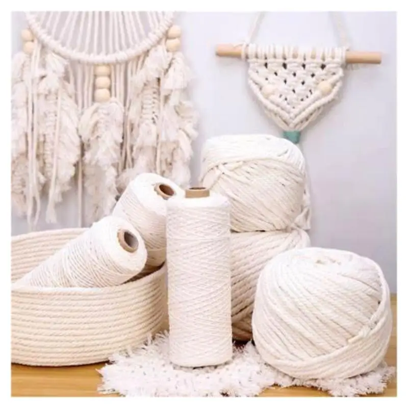 The factory produces 2-20mm 5mm 6mm high quality white high quality cotton rope with good price