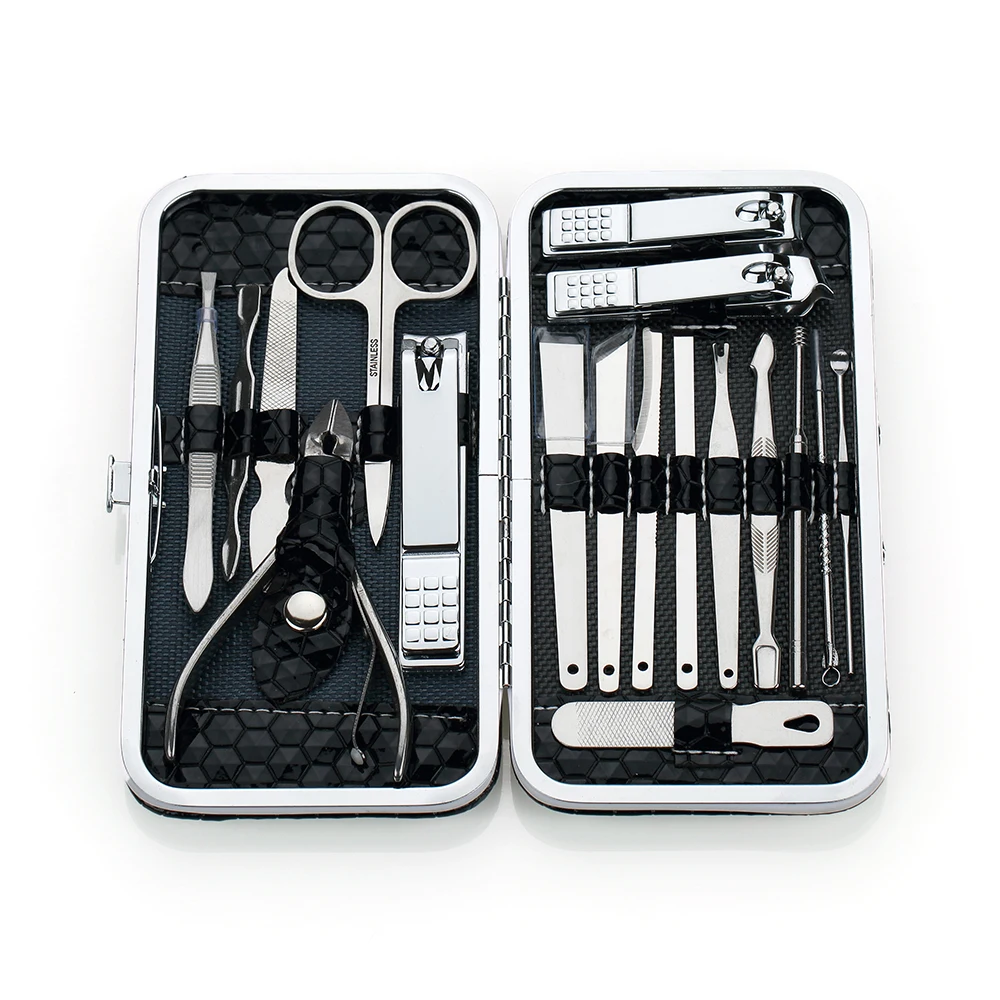 Factory Direct Sell Luxury 18-piece/set Stainless Steel Durable Beauty Manicure Set