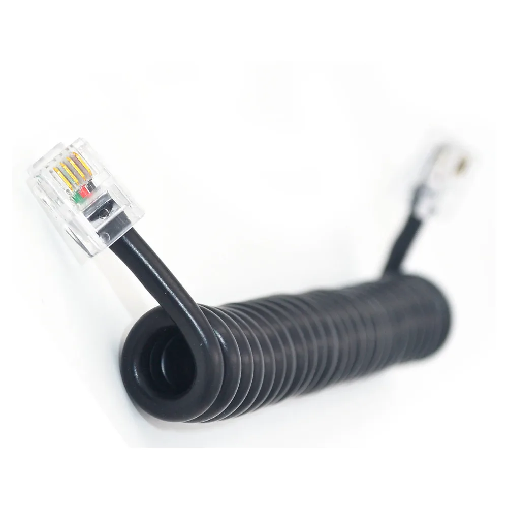  Round FTP 4P4C Spiral Cable RJ9