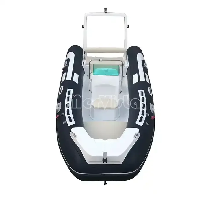 CE 17 ft RIB520C Fiberglass Deep V Hypalon Relaxing RIB Inflatable Boat For Fishing