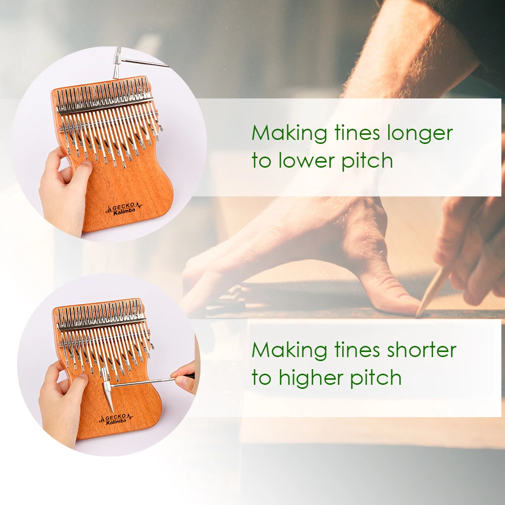 Featured gift wooden finger piano 24 keys kalimba