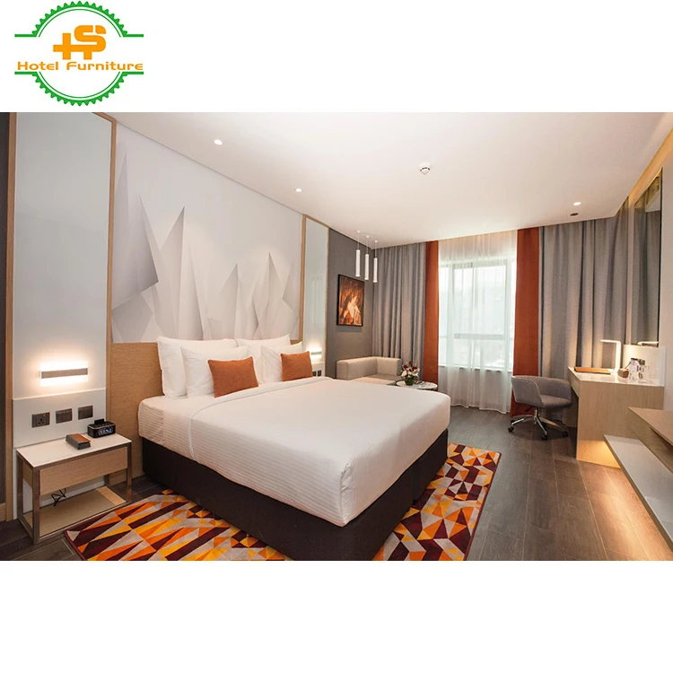 
Premium Quality Designer custom made solid wood 5 Star Resort Hotel Bedroom Furniture Sets 