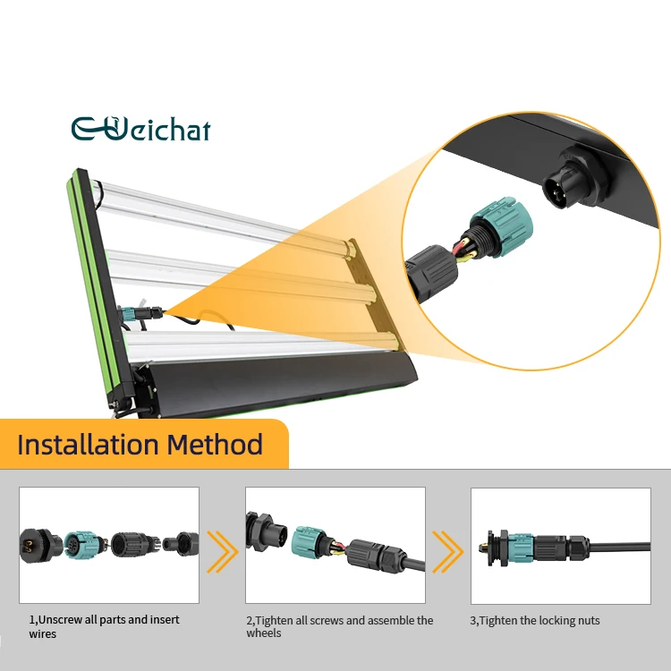 Weichat Manufacturer Hot Sale M15 Panel Mount 2 Pin Male Female Electrical Wire Connecting IP68 Waterproof Connector
