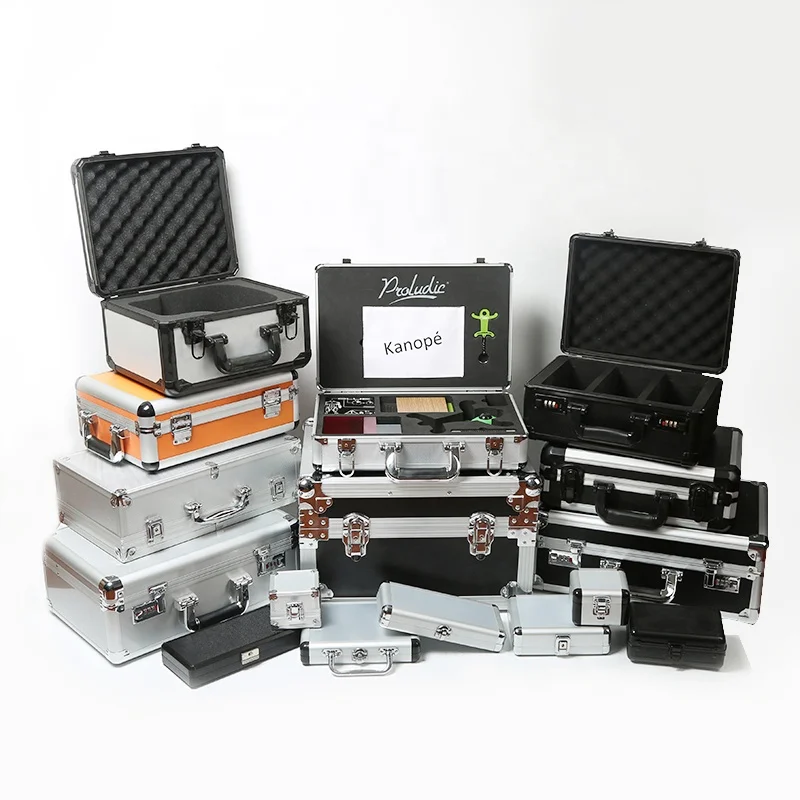 Источнику питания простая не доставляет хлопот при транспортировке Алюминиевый Твердый чехол с логотипом и замком