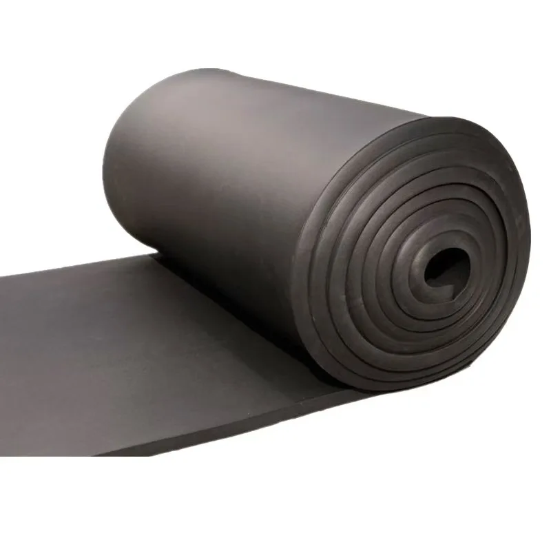 Black Waterproof Natural Fireproof Soundproof 13mm 15mm 19mm 23mm NBR Rubber Foam Sheet