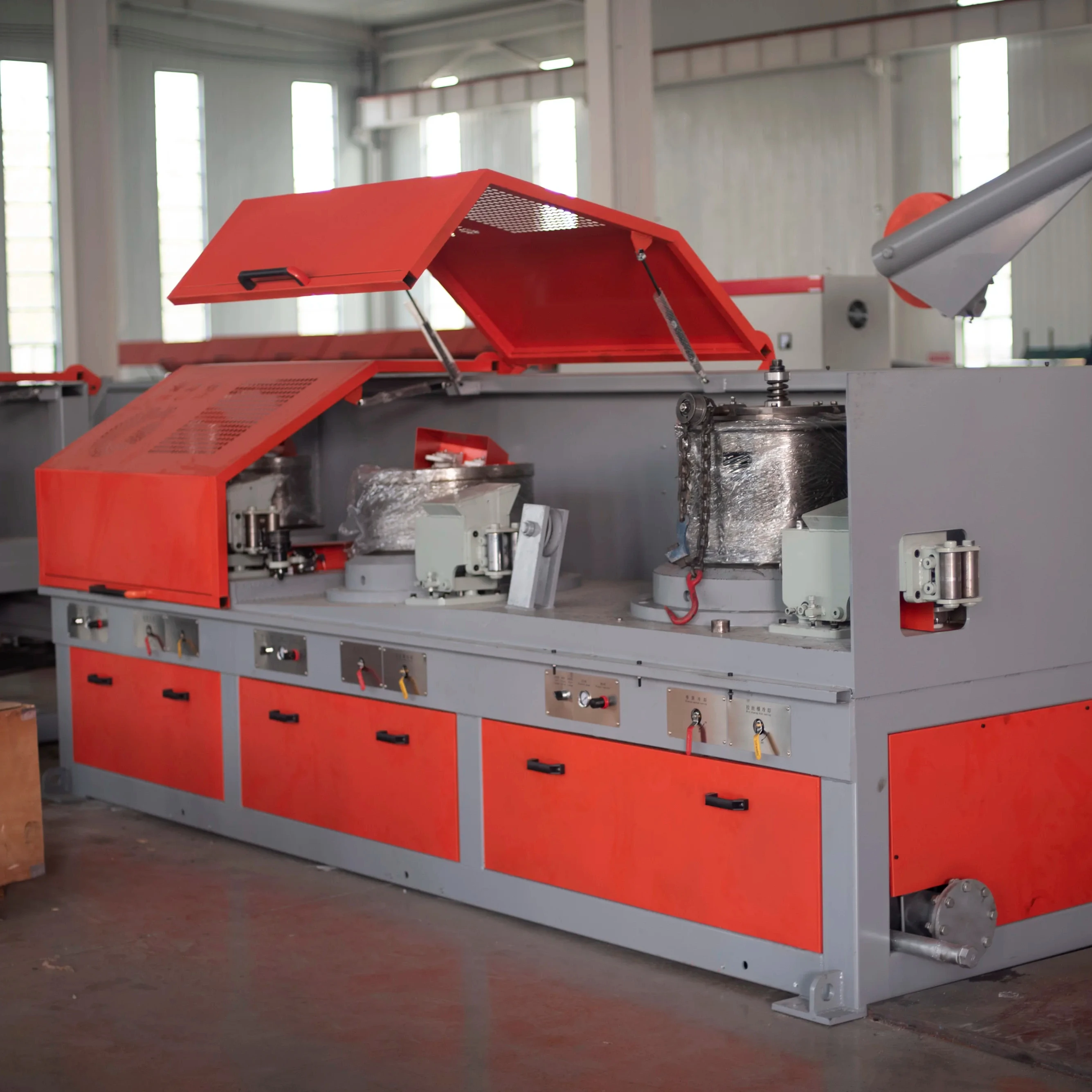 Automatic High Speed Carbon Steel Wire Straighten Line Wire Drawing Machine
