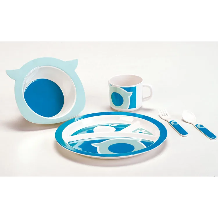 rustic look wholesale lightweight Non-Toxic kid plastic dinnerware set