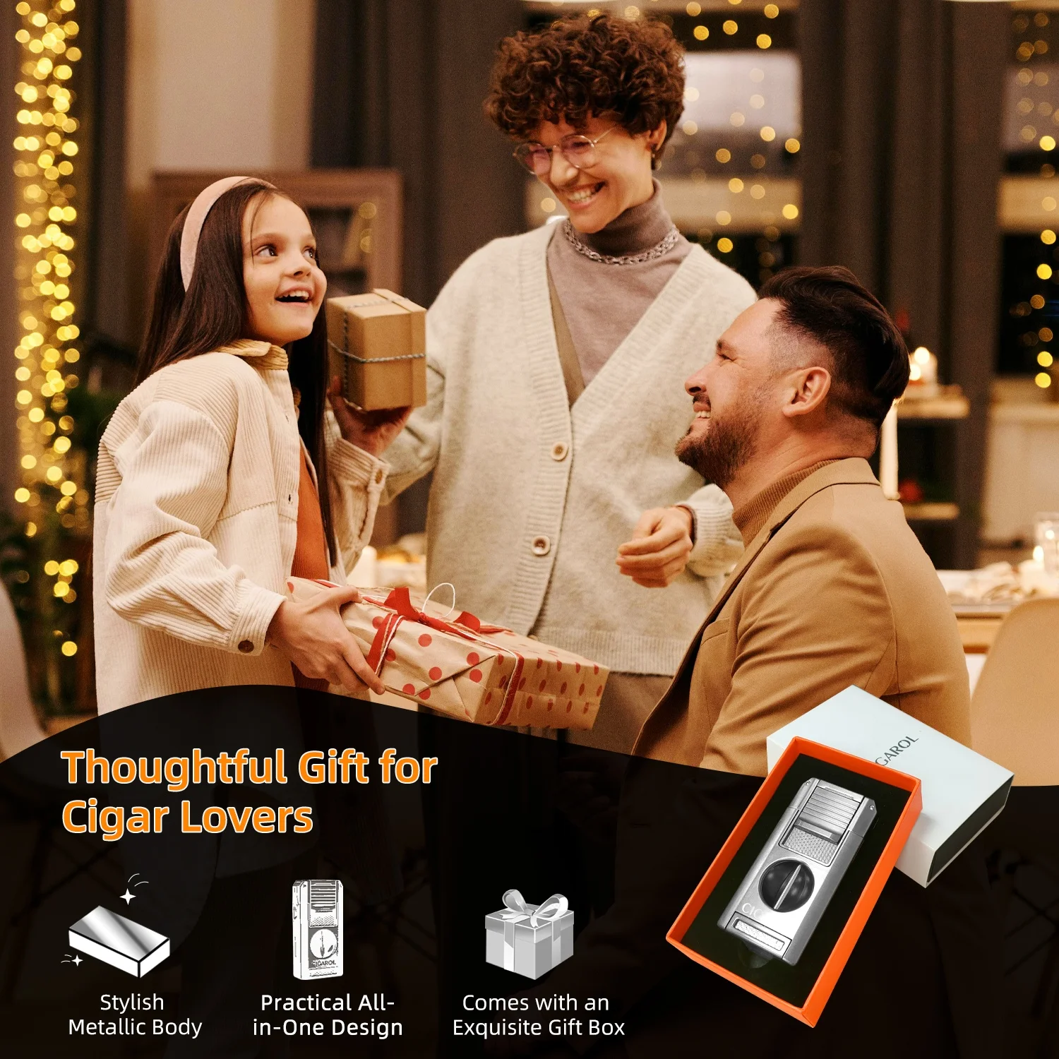 Wholesale luxury cigar vcutter butane torch lighter smoke shop accessories torch lighter cigar jet lighter