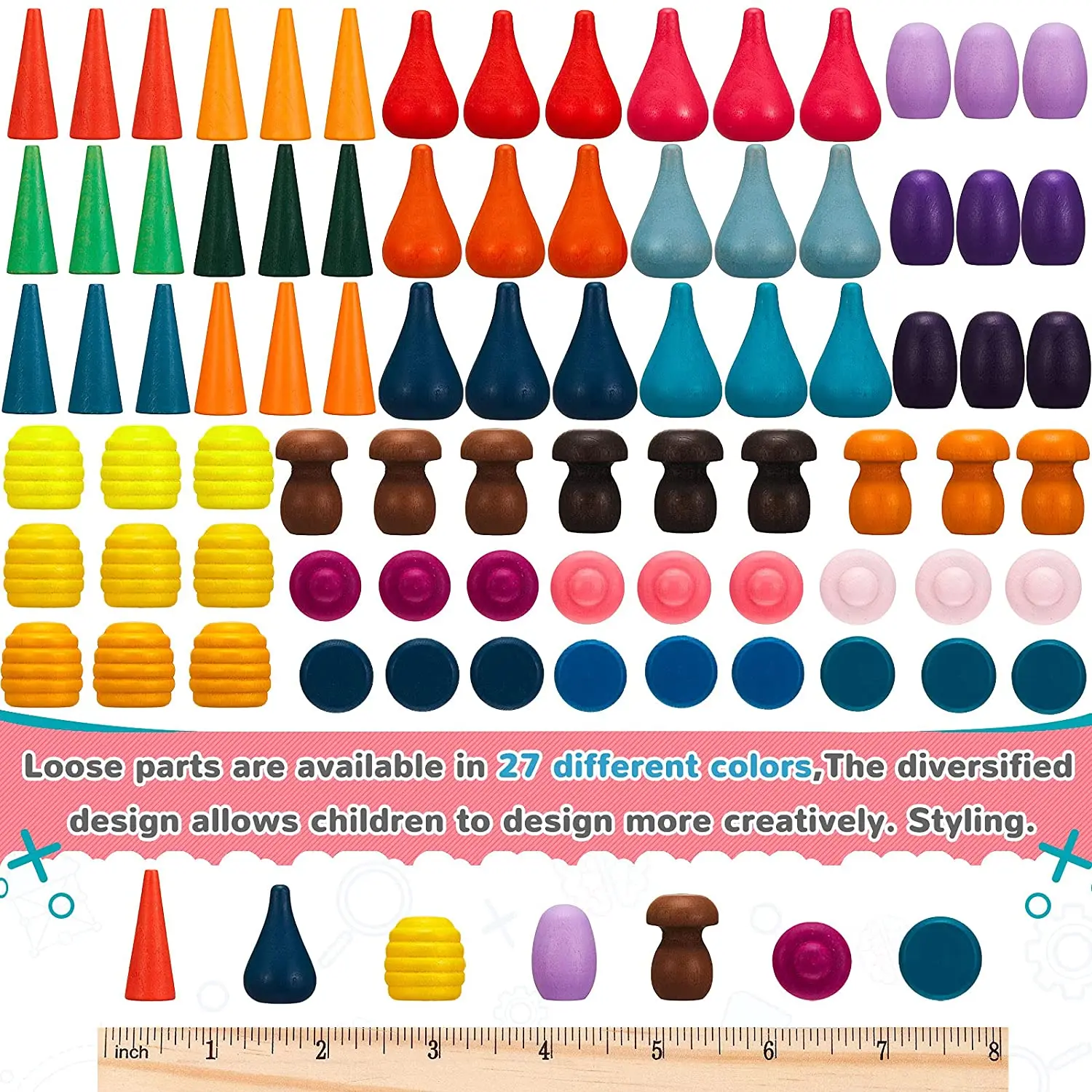 Blocks Cones Droplets Honeycomb Mushroom Popular Happy Kid Intelligent game Educational Wooden Learning Maze Toys For Children