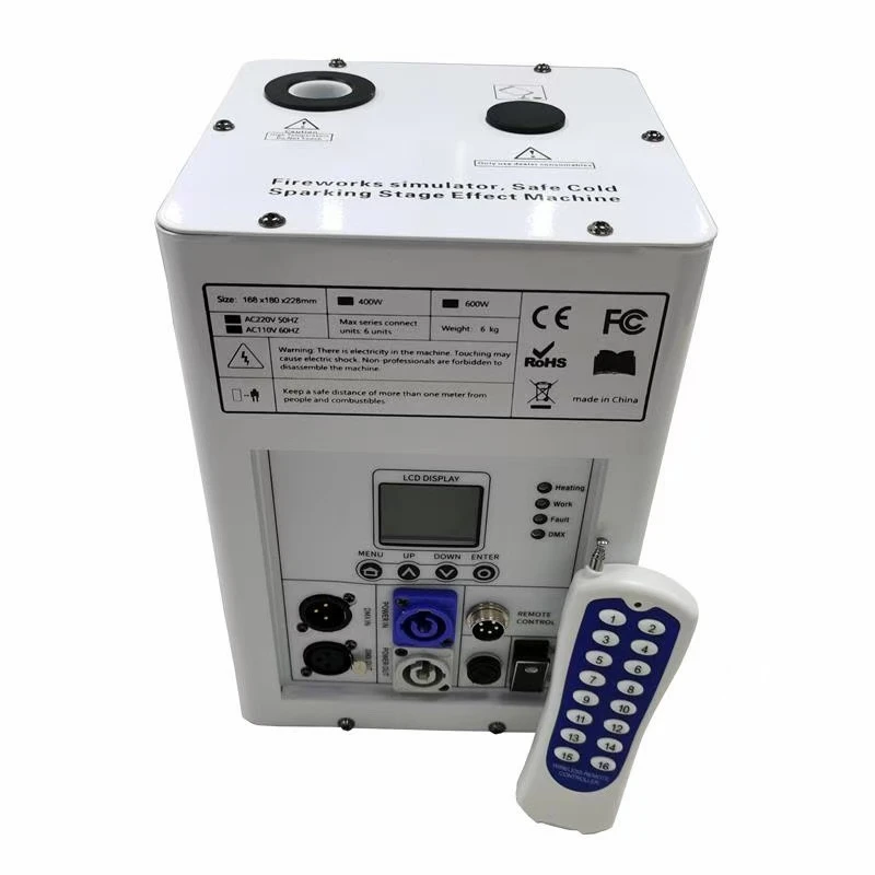 Remote Cold Spark Machine Stage Fountain cold fireworks machine stage for Wedding Stage