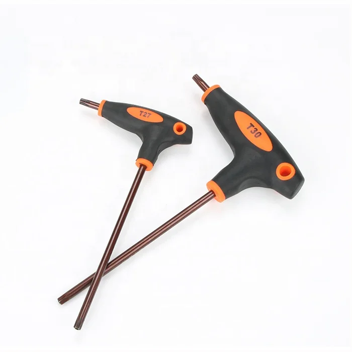 T30 T20 T25 T15 T10 S2 steel Plastic T handle Tool Torx key Torx wrench
