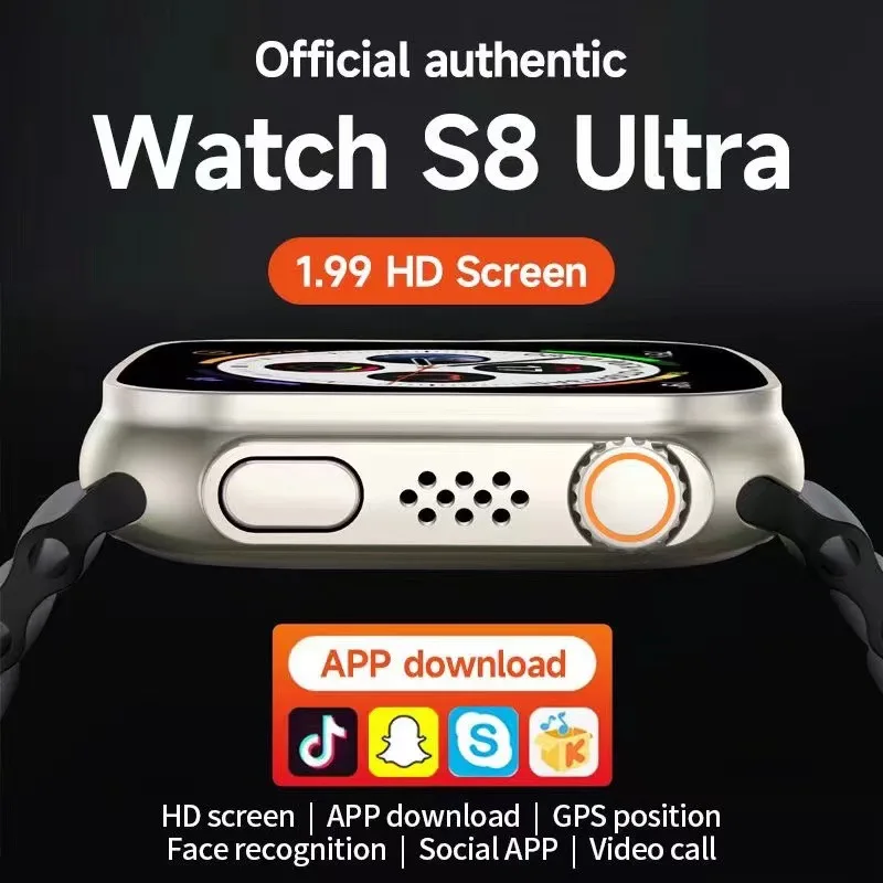 Smartwatch Men 2023 Video Call Wrist Watches for Women GPS Tracker Female 4G SIM Nano 1.99 HD Screen Smart Watch IP67 Waterproof