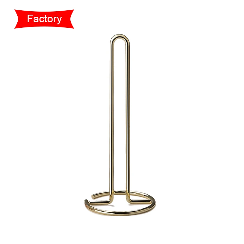 Kitchen roll holder home One piece welding round U shaped easy tear save space polished bold material kitchen roll holder