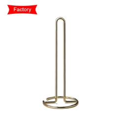 Kitchen roll holder home One piece welding round U shaped easy tear save space polished bold material kitchen roll holder