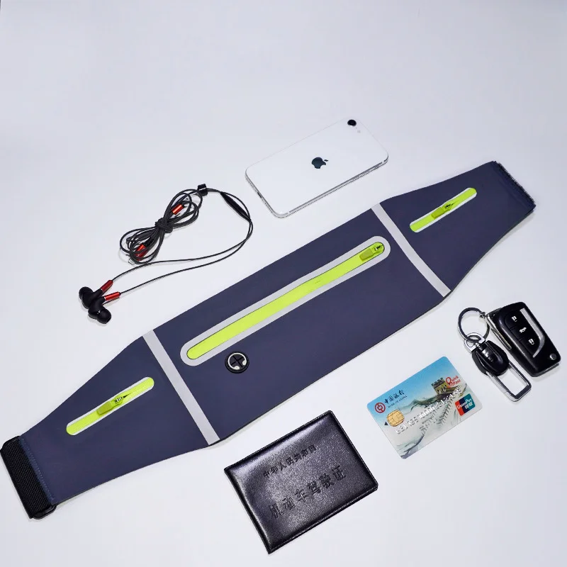 Sports Running Waist Pack Marathon Fitness Waist Pack Ultrathin Belt Multifunctional Waterproof Cell Phone Bike Waist Bag