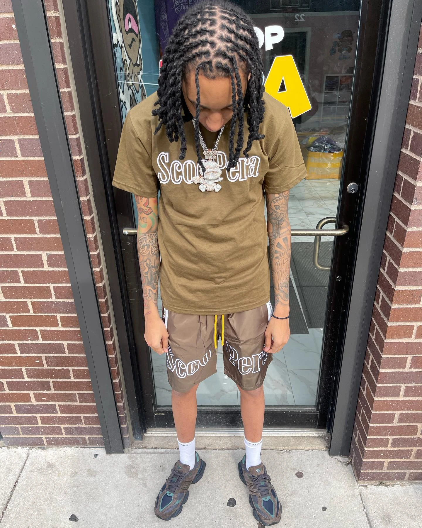 Custom Logo Cotton Printing T-shirts and Noly Polyester Shorts 2 Pcs Set Tracksuit Men Sweatsuit Suits for Men